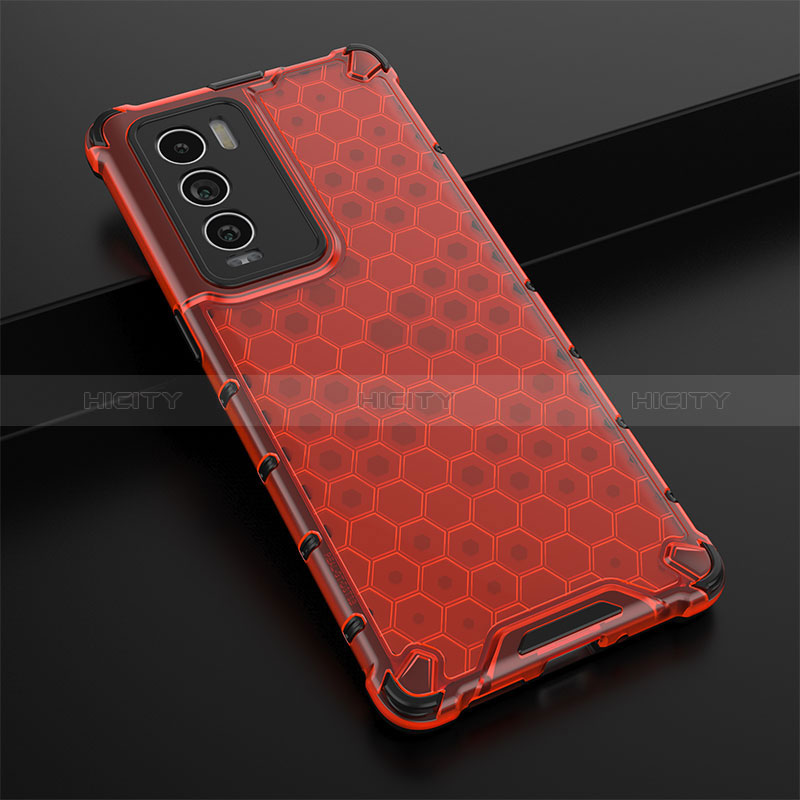 Coque Rebord Contour Silicone et Vitre Transparente Housse Etui 360 Degres AM1 pour Realme GT Master Explorer 5G Rouge Plus