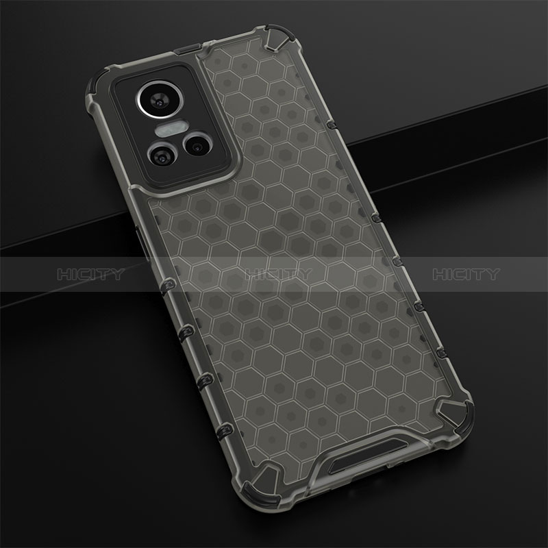 Coque Rebord Contour Silicone et Vitre Transparente Housse Etui 360 Degres AM1 pour Realme GT Neo3 5G Noir Plus