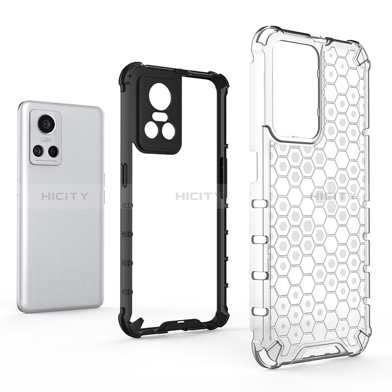 Coque Rebord Contour Silicone et Vitre Transparente Housse Etui 360 Degres AM1 pour Realme GT Neo3 5G Plus