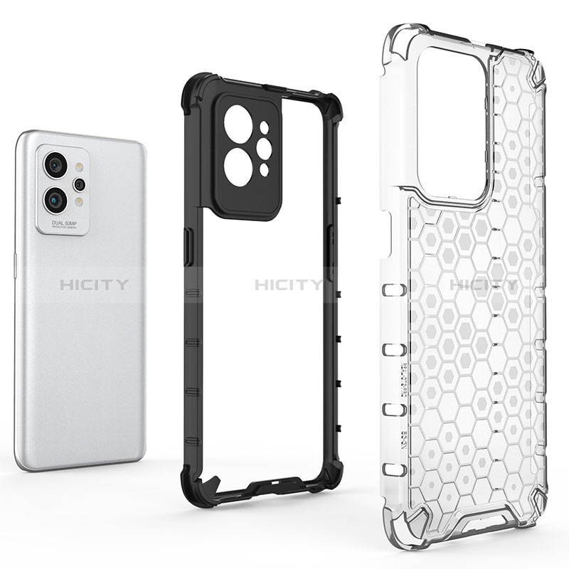 Coque Rebord Contour Silicone et Vitre Transparente Housse Etui 360 Degres AM1 pour Realme GT2 Pro 5G Plus