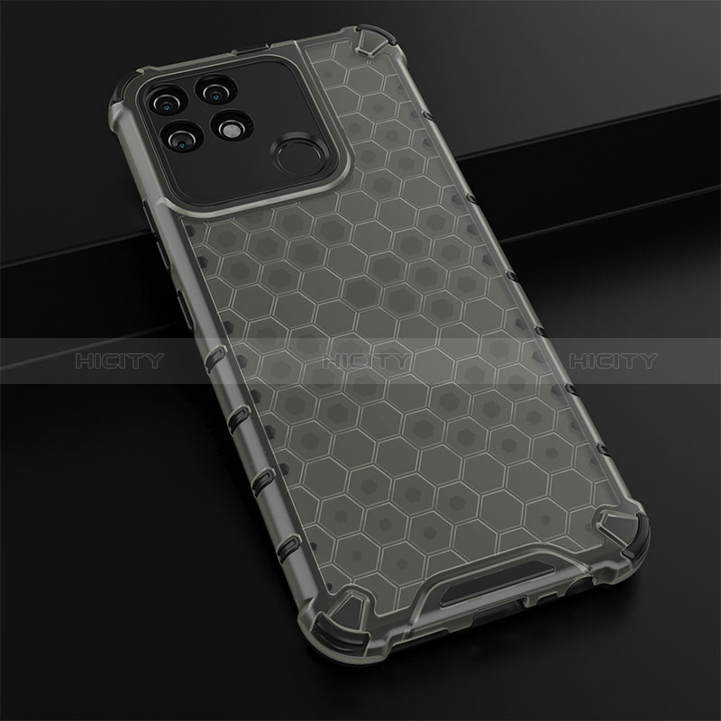 Coque Rebord Contour Silicone et Vitre Transparente Housse Etui 360 Degres AM1 pour Realme Narzo 50A Noir Plus