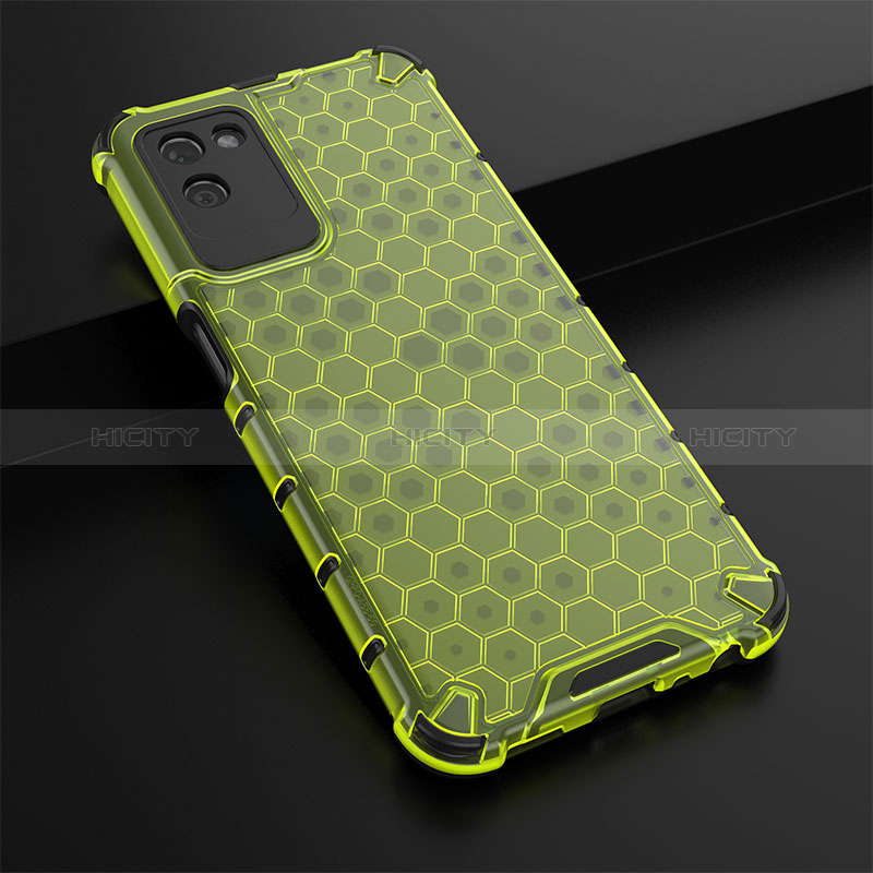 Coque Rebord Contour Silicone et Vitre Transparente Housse Etui 360 Degres AM1 pour Realme V11 5G Vert Plus