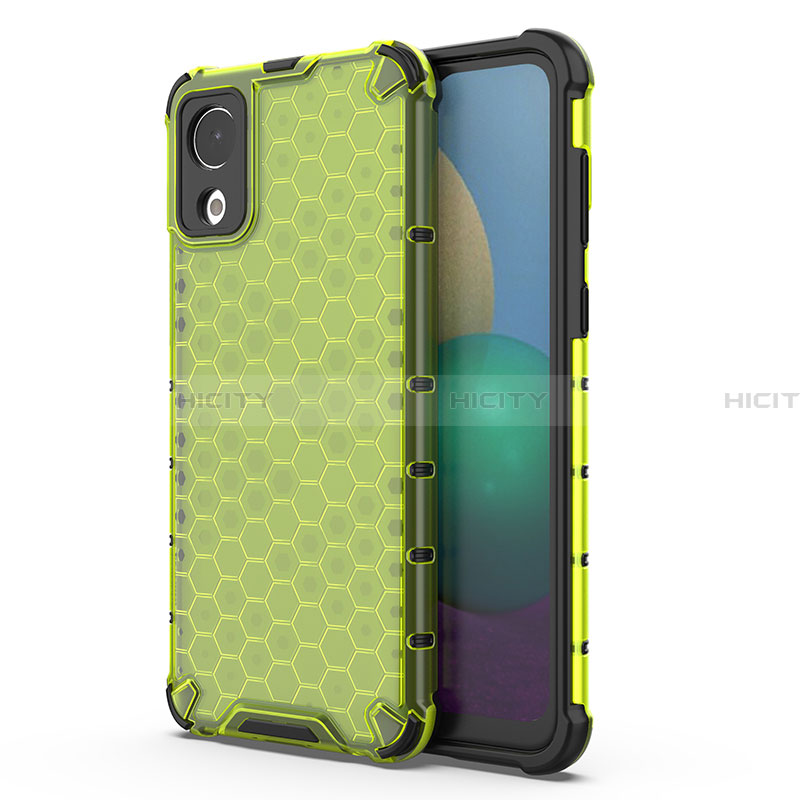 Coque Rebord Contour Silicone et Vitre Transparente Housse Etui 360 Degres AM1 pour Samsung Galaxy A03 Core Vert Plus