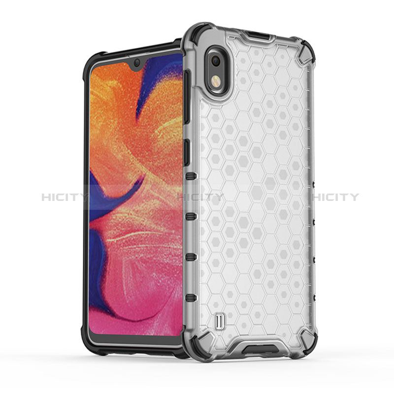 Coque Rebord Contour Silicone et Vitre Transparente Housse Etui 360 Degres AM1 pour Samsung Galaxy A10 Plus