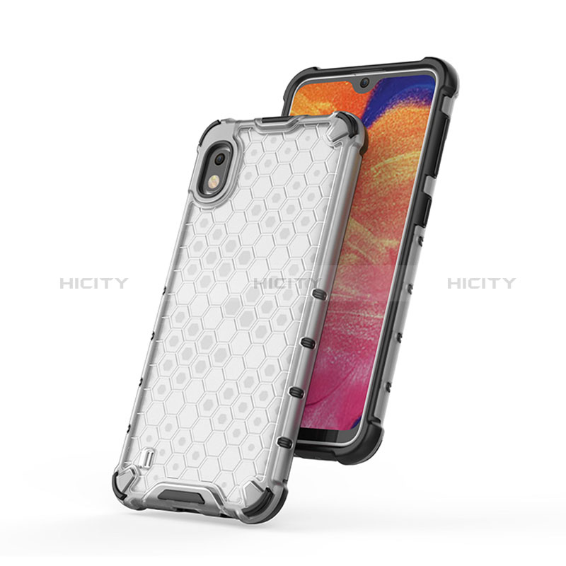 Coque Rebord Contour Silicone et Vitre Transparente Housse Etui 360 Degres AM1 pour Samsung Galaxy A10 Plus