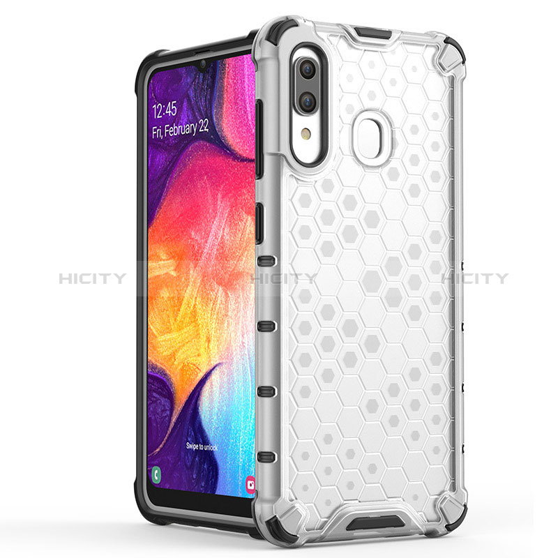 Coque Rebord Contour Silicone et Vitre Transparente Housse Etui 360 Degres AM1 pour Samsung Galaxy A20 Plus