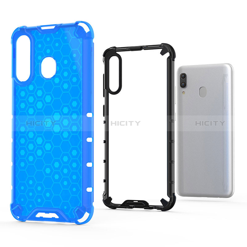 Coque Rebord Contour Silicone et Vitre Transparente Housse Etui 360 Degres AM1 pour Samsung Galaxy A20 Plus