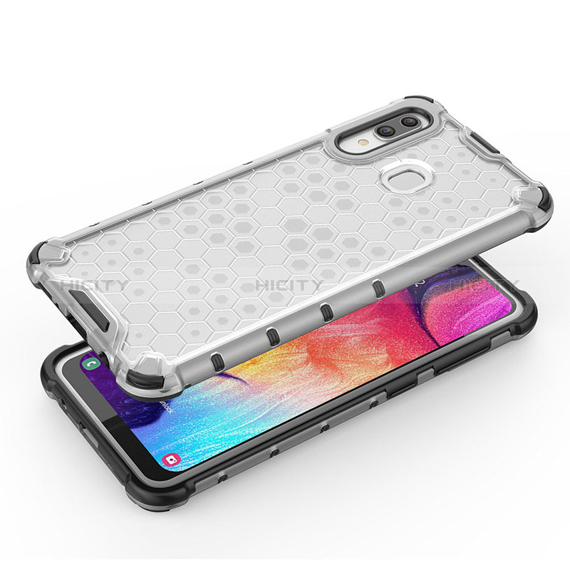 Coque Rebord Contour Silicone et Vitre Transparente Housse Etui 360 Degres AM1 pour Samsung Galaxy A30 Plus