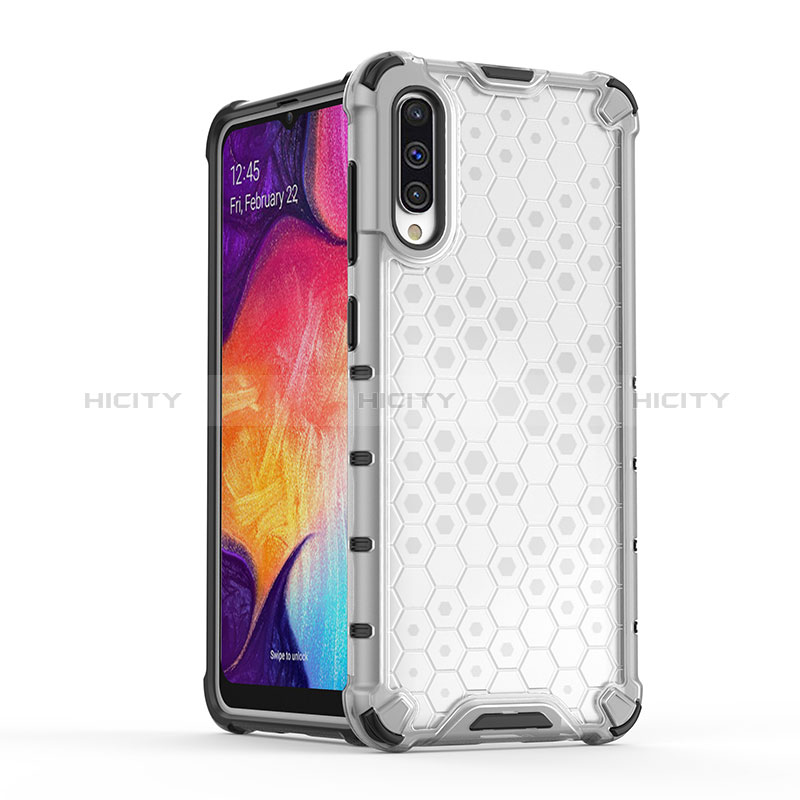 Coque Rebord Contour Silicone et Vitre Transparente Housse Etui 360 Degres AM1 pour Samsung Galaxy A30S Plus