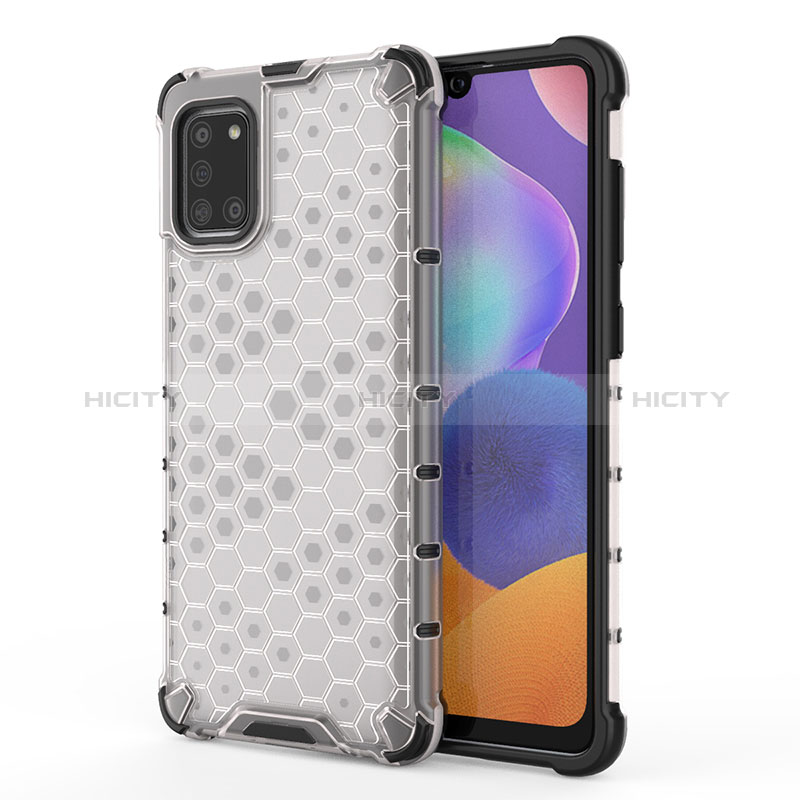 Coque Rebord Contour Silicone et Vitre Transparente Housse Etui 360 Degres AM1 pour Samsung Galaxy A31 Plus