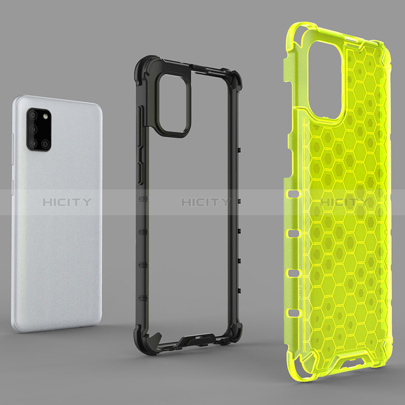 Coque Rebord Contour Silicone et Vitre Transparente Housse Etui 360 Degres AM1 pour Samsung Galaxy A31 Plus