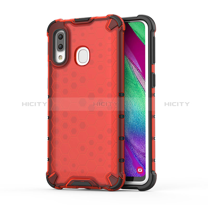 Coque Rebord Contour Silicone et Vitre Transparente Housse Etui 360 Degres AM1 pour Samsung Galaxy A40 Plus