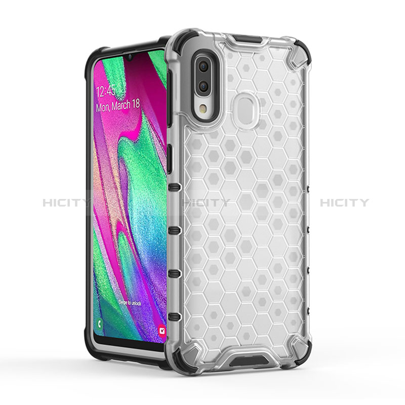 Coque Rebord Contour Silicone et Vitre Transparente Housse Etui 360 Degres AM1 pour Samsung Galaxy A40 Plus