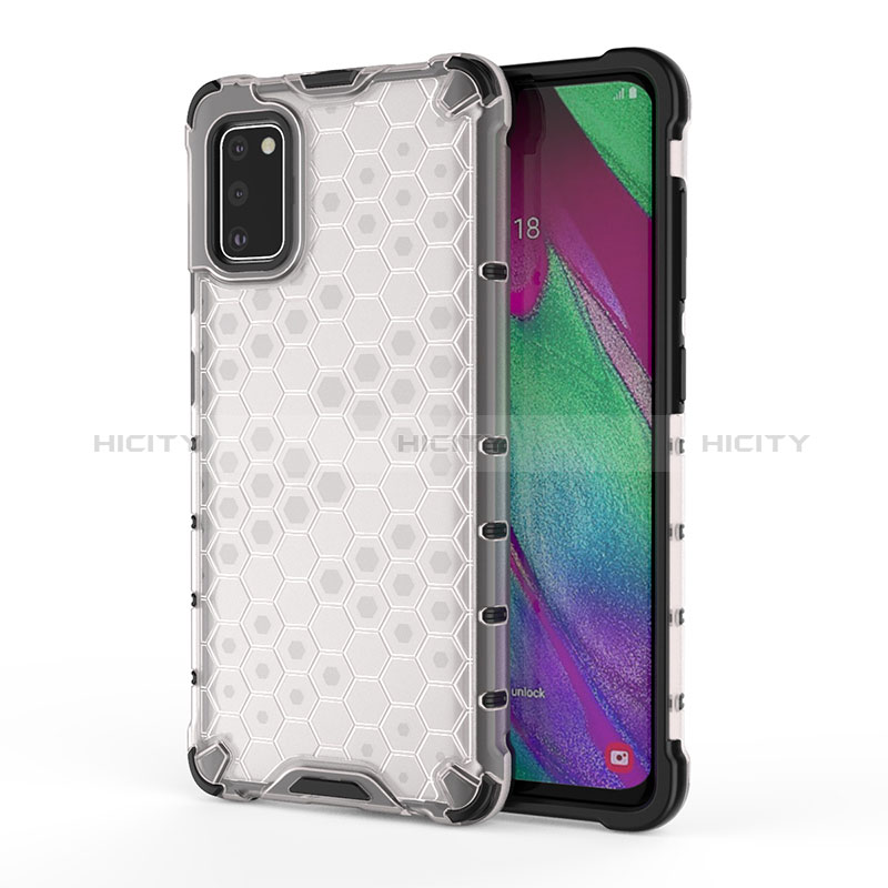 Coque Rebord Contour Silicone et Vitre Transparente Housse Etui 360 Degres AM1 pour Samsung Galaxy A41 Plus