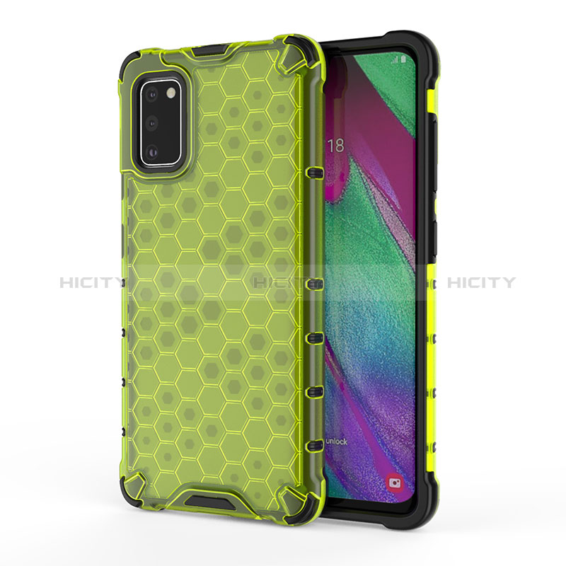 Coque Rebord Contour Silicone et Vitre Transparente Housse Etui 360 Degres AM1 pour Samsung Galaxy A41 Vert Plus