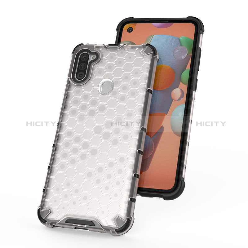 Coque Rebord Contour Silicone et Vitre Transparente Housse Etui 360 Degres AM1 pour Samsung Galaxy M11 Plus