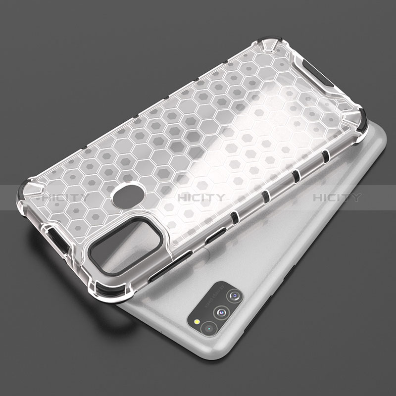 Coque Rebord Contour Silicone et Vitre Transparente Housse Etui 360 Degres AM1 pour Samsung Galaxy M30s Plus