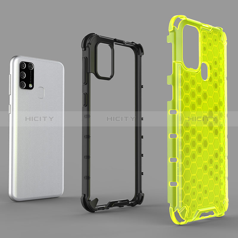 Coque Rebord Contour Silicone et Vitre Transparente Housse Etui 360 Degres AM1 pour Samsung Galaxy M31 Prime Edition Plus