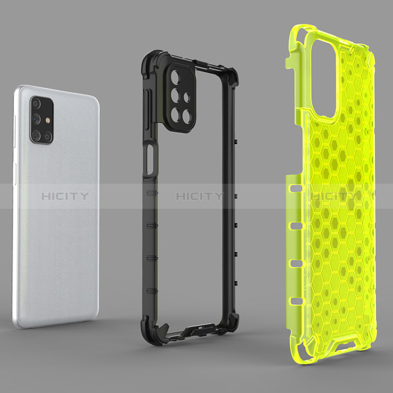 Coque Rebord Contour Silicone et Vitre Transparente Housse Etui 360 Degres AM1 pour Samsung Galaxy M31s Plus