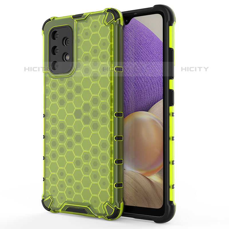 Coque Rebord Contour Silicone et Vitre Transparente Housse Etui 360 Degres AM1 pour Samsung Galaxy M32 5G Vert Plus