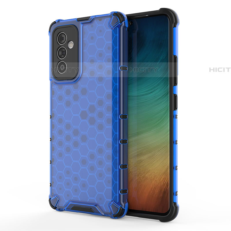 Coque Rebord Contour Silicone et Vitre Transparente Housse Etui 360 Degres AM1 pour Samsung Galaxy M34 5G Bleu Plus