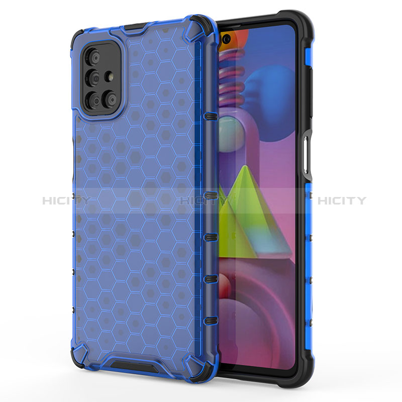 Coque Rebord Contour Silicone et Vitre Transparente Housse Etui 360 Degres AM1 pour Samsung Galaxy M51 Plus