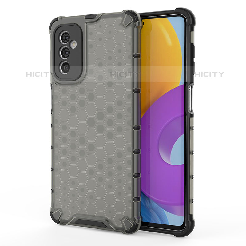 Coque Rebord Contour Silicone et Vitre Transparente Housse Etui 360 Degres AM1 pour Samsung Galaxy M52 5G Noir Plus