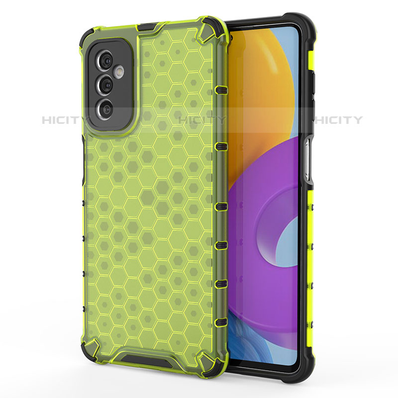 Coque Rebord Contour Silicone et Vitre Transparente Housse Etui 360 Degres AM1 pour Samsung Galaxy M52 5G Vert Plus