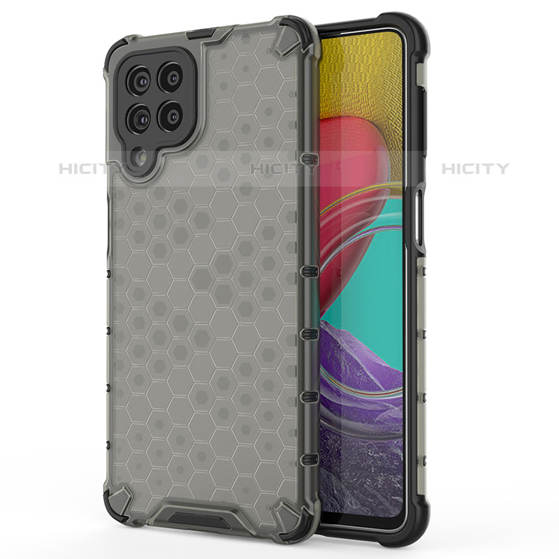 Coque Rebord Contour Silicone et Vitre Transparente Housse Etui 360 Degres AM1 pour Samsung Galaxy M53 5G Noir Plus