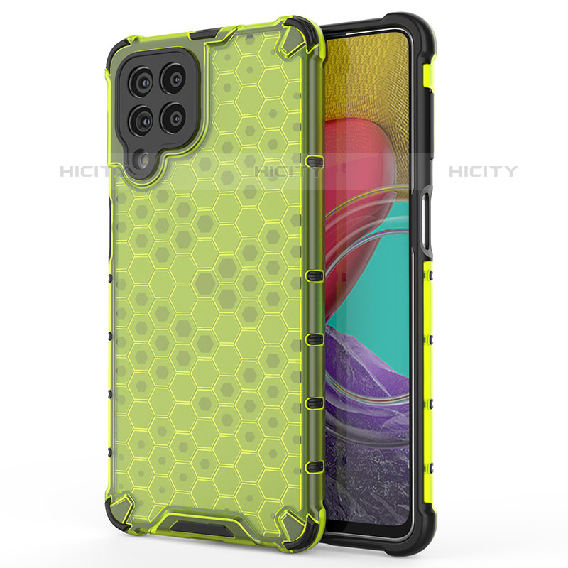 Coque Rebord Contour Silicone et Vitre Transparente Housse Etui 360 Degres AM1 pour Samsung Galaxy M53 5G Vert Plus