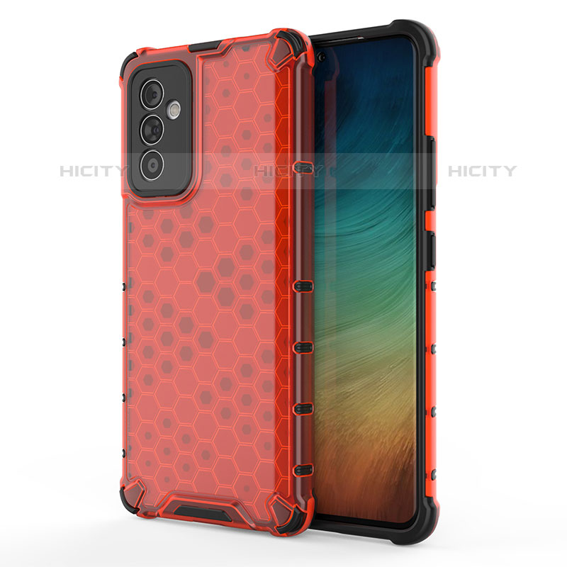 Coque Rebord Contour Silicone et Vitre Transparente Housse Etui 360 Degres AM1 pour Samsung Galaxy Quantum2 5G Rouge Plus