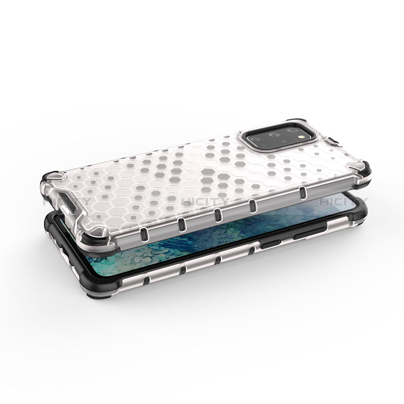 Coque Rebord Contour Silicone et Vitre Transparente Housse Etui 360 Degres AM1 pour Samsung Galaxy S20 Plus 5G Plus