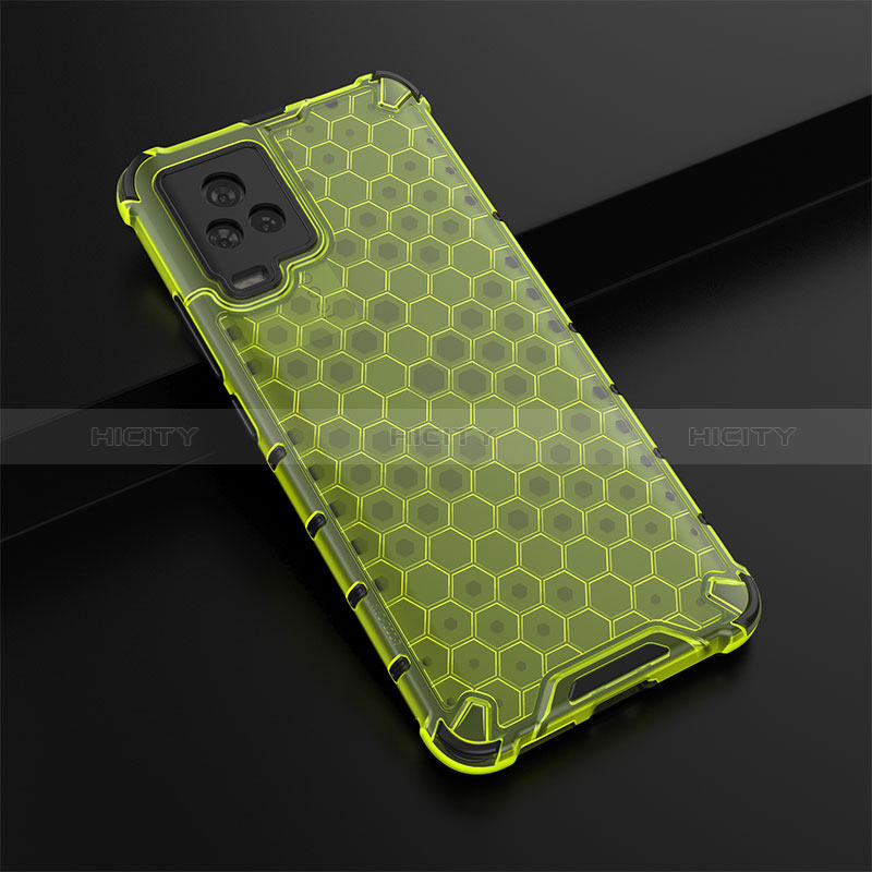 Coque Rebord Contour Silicone et Vitre Transparente Housse Etui 360 Degres AM1 pour Vivo iQOO 7 5G Vert Plus