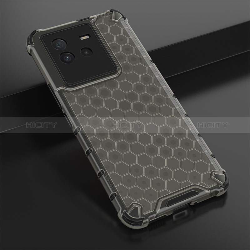 Coque Rebord Contour Silicone et Vitre Transparente Housse Etui 360 Degres AM1 pour Vivo iQOO Neo6 SE 5G Noir Plus