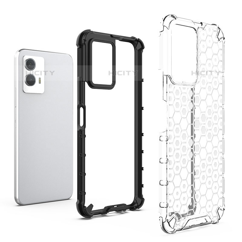 Coque Rebord Contour Silicone et Vitre Transparente Housse Etui 360 Degres AM1 pour Vivo iQOO U5 5G Plus