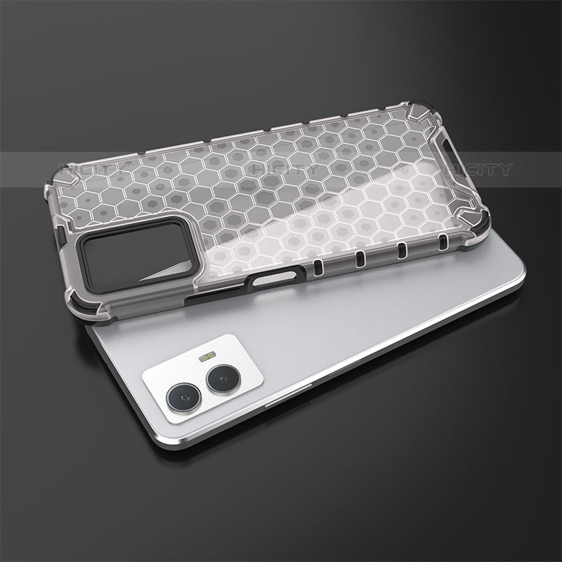 Coque Rebord Contour Silicone et Vitre Transparente Housse Etui 360 Degres AM1 pour Vivo iQOO U5 5G Plus