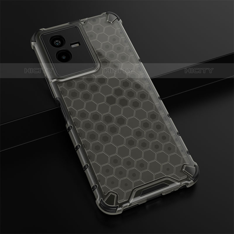 Coque Rebord Contour Silicone et Vitre Transparente Housse Etui 360 Degres AM1 pour Vivo iQOO Z6x Plus