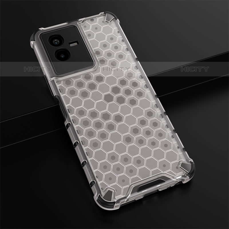 Coque Rebord Contour Silicone et Vitre Transparente Housse Etui 360 Degres AM1 pour Vivo iQOO Z6x Plus