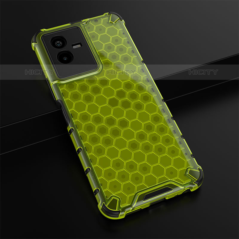 Coque Rebord Contour Silicone et Vitre Transparente Housse Etui 360 Degres AM1 pour Vivo iQOO Z6x Plus