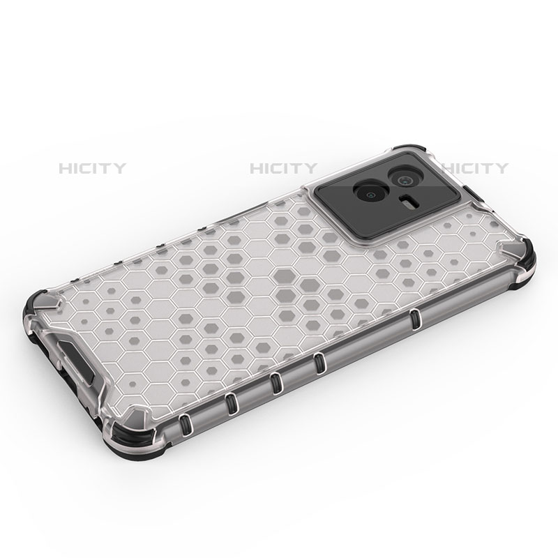 Coque Rebord Contour Silicone et Vitre Transparente Housse Etui 360 Degres AM1 pour Vivo iQOO Z6x Plus