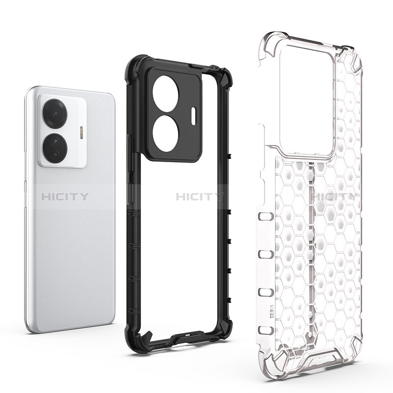 Coque Rebord Contour Silicone et Vitre Transparente Housse Etui 360 Degres AM1 pour Vivo T1 5G Plus