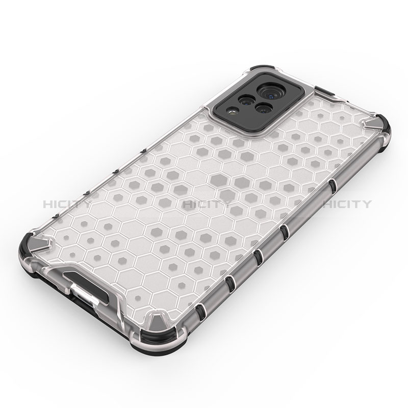 Coque Rebord Contour Silicone et Vitre Transparente Housse Etui 360 Degres AM1 pour Vivo V21 5G Plus