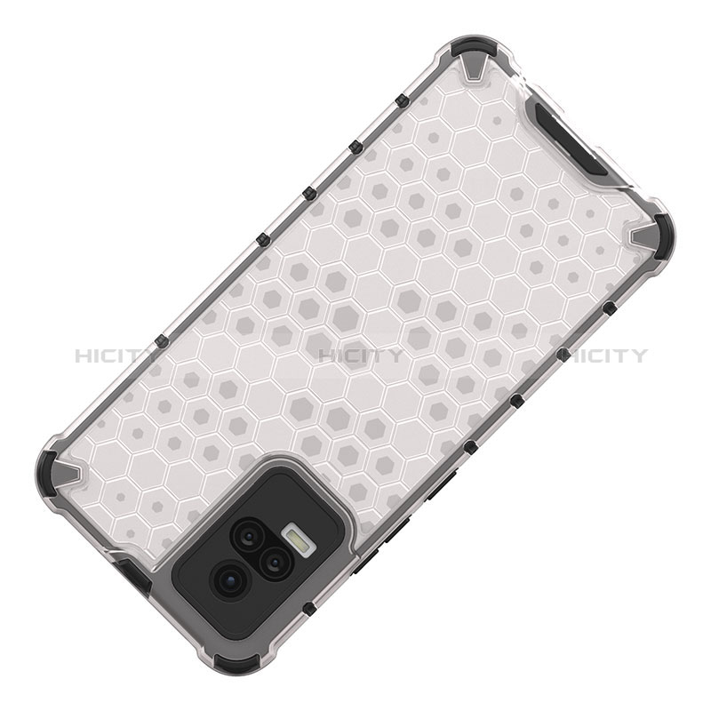 Coque Rebord Contour Silicone et Vitre Transparente Housse Etui 360 Degres AM1 pour Vivo V21e 4G Plus