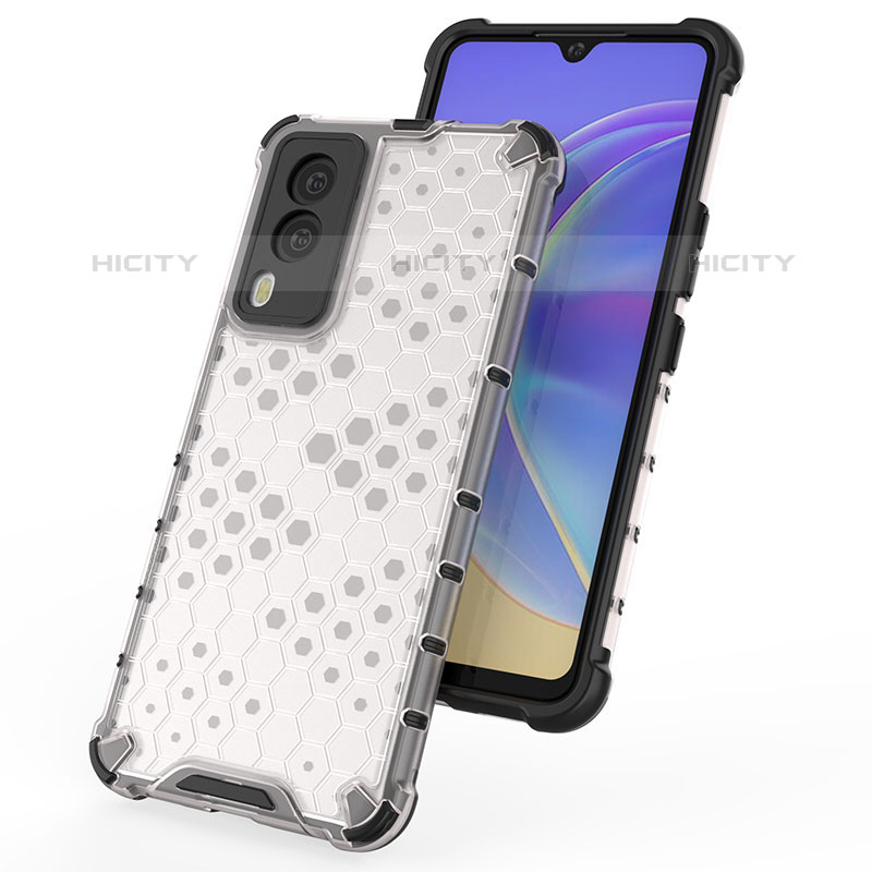 Coque Rebord Contour Silicone et Vitre Transparente Housse Etui 360 Degres AM1 pour Vivo V21e 5G Plus