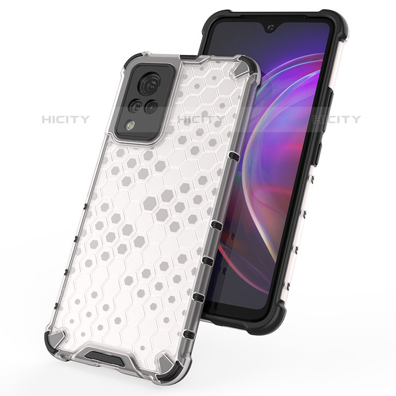 Coque Rebord Contour Silicone et Vitre Transparente Housse Etui 360 Degres AM1 pour Vivo V21s 5G Plus