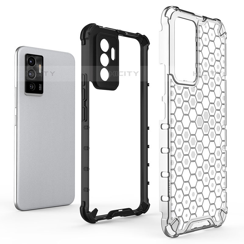 Coque Rebord Contour Silicone et Vitre Transparente Housse Etui 360 Degres AM1 pour Vivo V23e 5G Plus