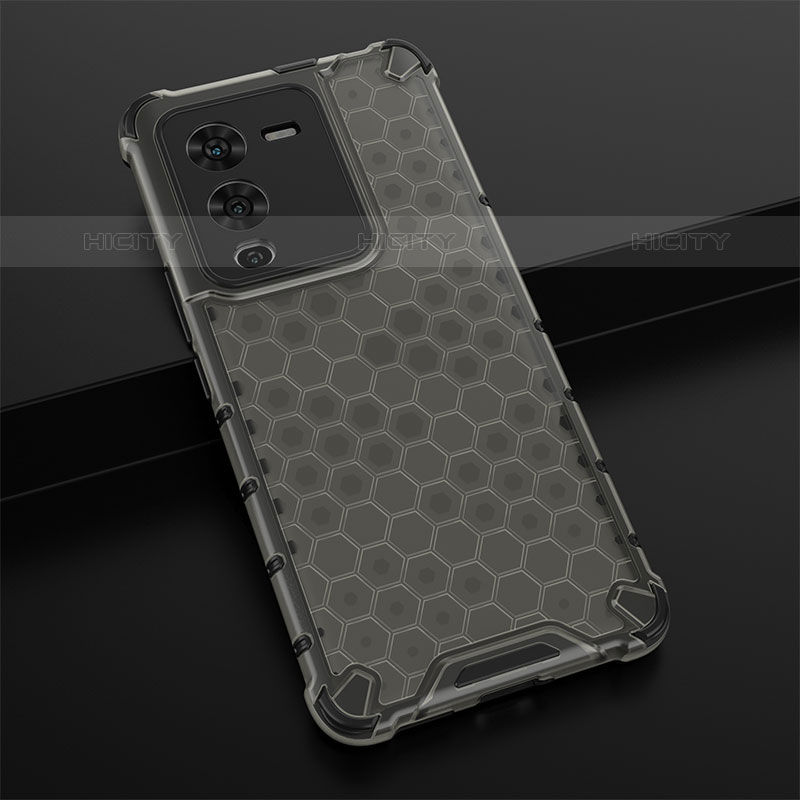 Coque Rebord Contour Silicone et Vitre Transparente Housse Etui 360 Degres AM1 pour Vivo V25 Pro 5G Noir Plus