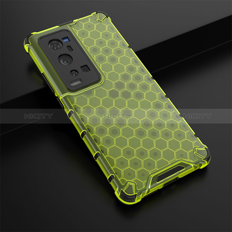 Coque Rebord Contour Silicone et Vitre Transparente Housse Etui 360 Degres AM1 pour Vivo X60 Pro+ Plus 5G Vert Plus