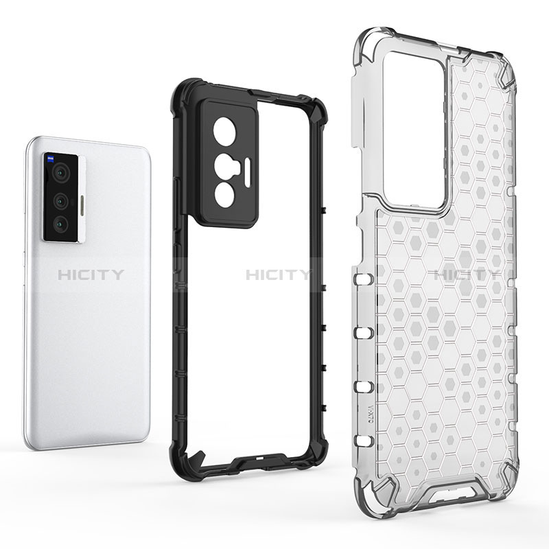 Coque Rebord Contour Silicone et Vitre Transparente Housse Etui 360 Degres AM1 pour Vivo X70 5G Plus