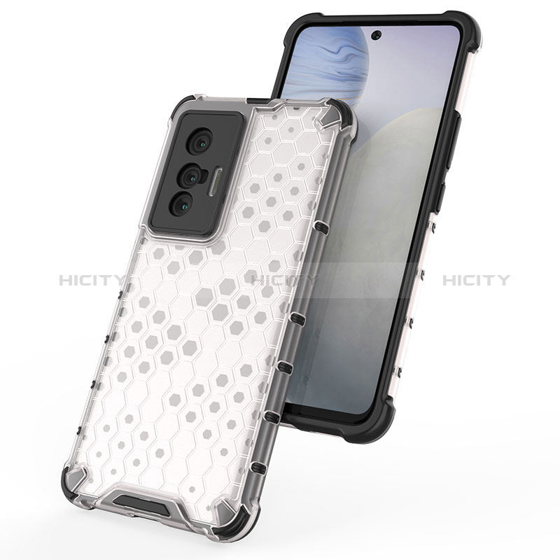 Coque Rebord Contour Silicone et Vitre Transparente Housse Etui 360 Degres AM1 pour Vivo X70 5G Plus